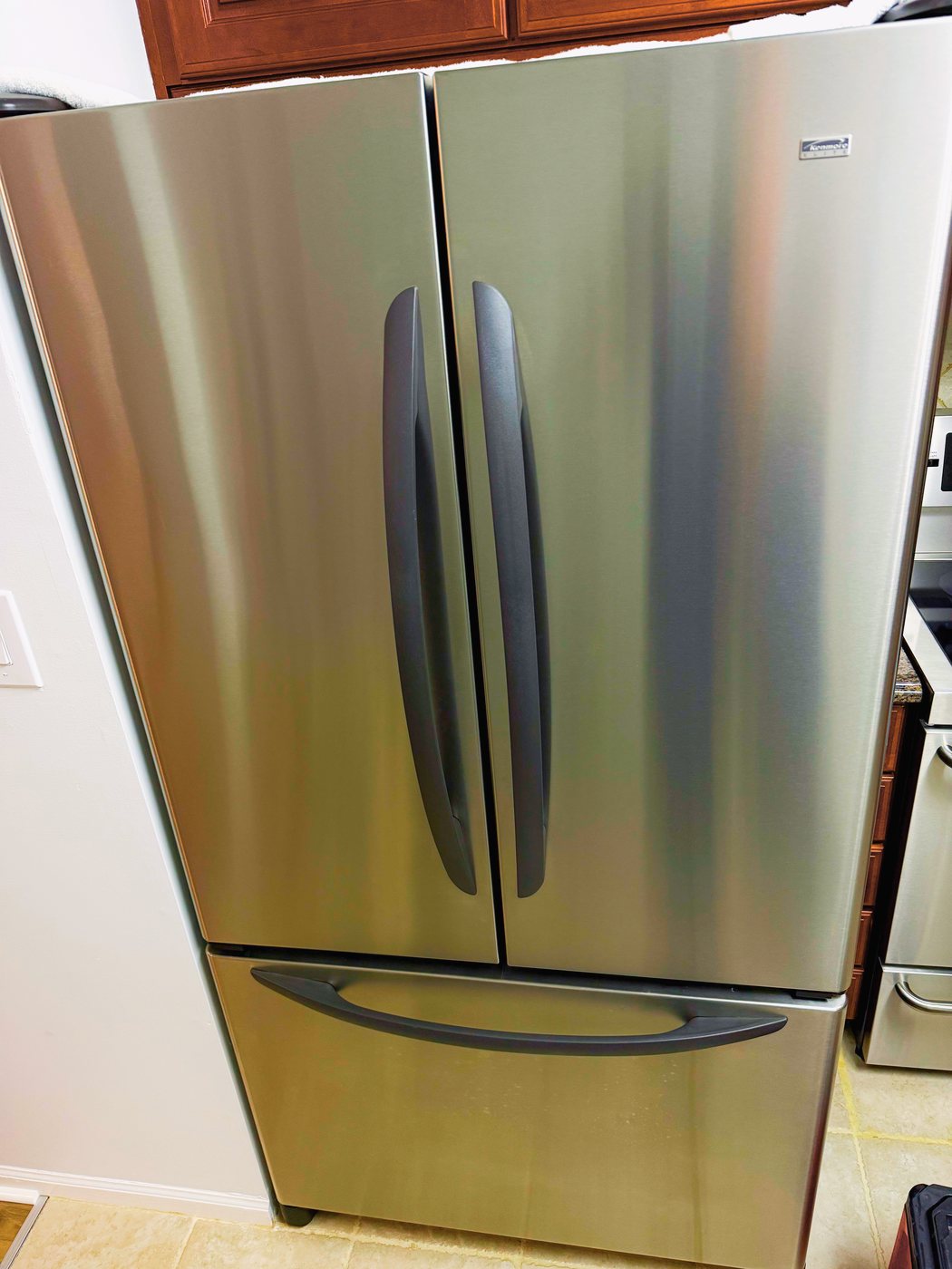 The Kenmore French-door refrigerator this repair was done on