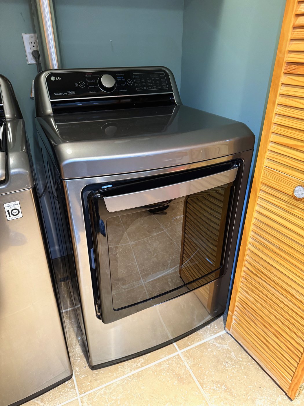 The LG gas dryer this repair was done on